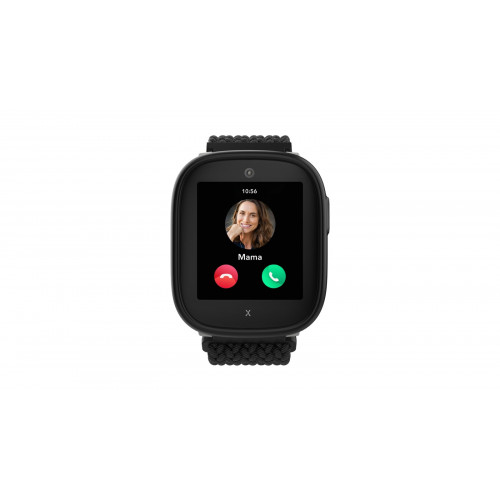 XPLORA Xplora X6 Gen 2 Kindersmartwatch Textilarmband, L 90 - 146 mm / B 22mm x H 3.3 mm, Schwarz