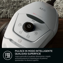 AEG VX82-1-2MG Trommel-Vakuum Staubsauger, maximale Leistung: 600 Watt, Mineral Grey)