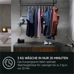 AEG L6FBF56490 Serie 6000 ProSense® mit Mengenautomatik Waschmaschine (9 kg, 1351 U/Min., A)