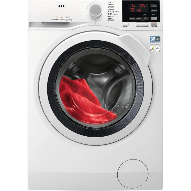 AEG Waschtrockner »L7WBA60680« 7000 ProSteam® 8 kg /5 kg 76 dB(A) ProSteam®: Auffrischen mit Dampf statt Waschen und 96 % Wasser sparen