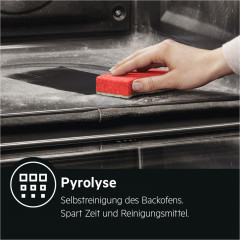 AEG BPC53501, Backofen (Einbaugerät, 72 l, 596 mm breit), Serie 6000 mit SurroundCook
