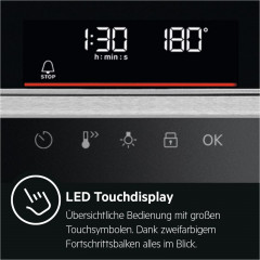 AEG BPC53501, Backofen (Einbaugerät, 72 l, 596 mm breit), Serie 6000 mit SurroundCook