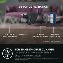 AEG CLEAN 5000 ÖKO (AS52B21OKO) Stielsauger, Akkubetrieb, 130 Watt