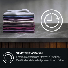 AEG Waschmaschine 6000 ProSense® »LR6A668« 8 kg 1600 U/min Hygiene-Programm mit Dampf: Entfernt zuverlässig Viren und Bakterien