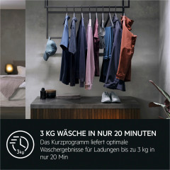 AEG Waschmaschine 6000 ProSense® »LR6A668« 8 kg 1600 U/min Hygiene-Programm mit Dampf: Entfernt zuverlässig Viren und Bakterien
