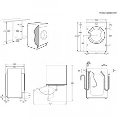 AEG LR8BI7480 Serie 8000 Einbau-Waschmaschine