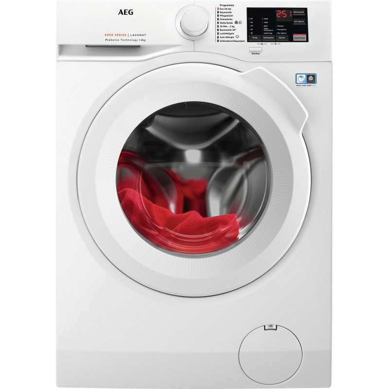 AEG Waschmaschine 6000 ProSense® »L6FA68FL« 8 kg 1600 U/min Anti-Allergie-Programm: Entfernt zuverlässig Viren und Bakterien