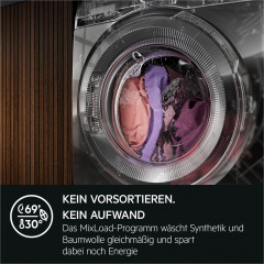AEG Waschmaschine 7000 ProSteam® »LR7EA410FL 914501653« 10 kg 1400 U/min UniversalDose: löst PODS®/Caps 60 % schneller auf für beste Reinigung