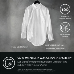 AEG Waschmaschine 7000 ProSteam® »LR7EA410FL 914501653« 10 kg 1400 U/min UniversalDose: löst PODS®/Caps 60 % schneller auf für beste Reinigung