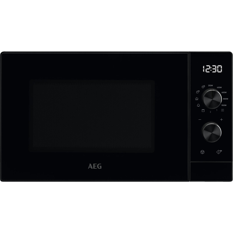 AEG Freistehend - Grill - Schwarz, Mikrowelle (900 Watt, 25 l Garraum-Volumen, Grillfunktion)