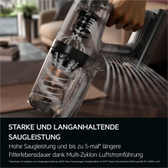AEG Akku-Hand-und Stielstaubsauger »ULTIMATE 8000 (AP83AB25DG), beutellos, mit Absaugstation« Hygienische Absaugung des Staubbehälters ohne Kontakt mit Schmutz