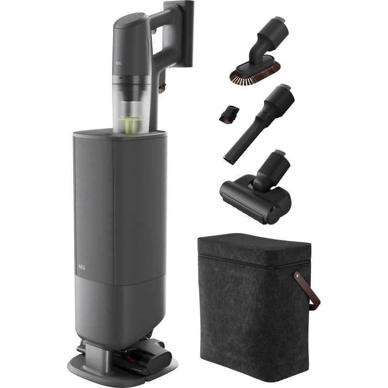 AEG Akku-Hand-und Stielstaubsauger »ULTIMATE 8000 (AP83AB25DG), beutellos, mit Absaugstation« Hygienische Absaugung des Staubbehälters ohne Kontakt mit Schmutz