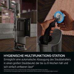AEG Akku-Hand-und Stielstaubsauger »ULTIMATE 8000 (AP83AB25DG), beutellos, mit Absaugstation« Hygienische Absaugung des Staubbehälters ohne Kontakt mit Schmutz