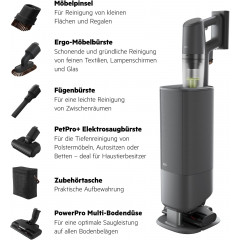 AEG Akku-Hand-und Stielstaubsauger »ULTIMATE 8000 (AP83AB25DG), beutellos, mit Absaugstation« Hygienische Absaugung des Staubbehälters ohne Kontakt mit Schmutz