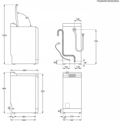 AEG LTR 6 A 61260 Serie 6000 mit ProSense-Technologie Waschmaschine (6 kg, 1151 U/Min., A)