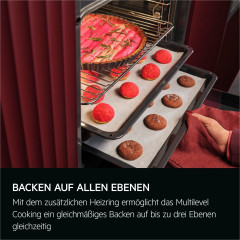 AEG OU5PB40ZSM, Einbaubackofen (Einbaugerät, 72 l, 596 mm breit), Serie 5000 mit SurroundCook®