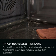 AEG OU5PB40ZSM, Einbaubackofen (Einbaugerät, 72 l, 596 mm breit), Serie 5000 mit SurroundCook®