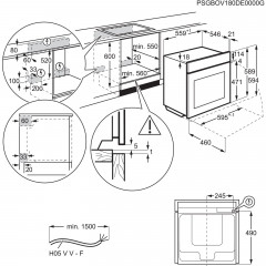 AEG TA5PB51ZAB, Einbaubackofen (Einbaugerät, 71 l, 595 mm breit), 5000