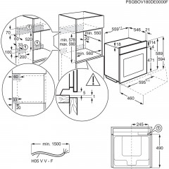 AEG TS6PB51ZAB, Einbaubackofen (Einbaugerät, 71 l, 595 mm breit), Serie 6000