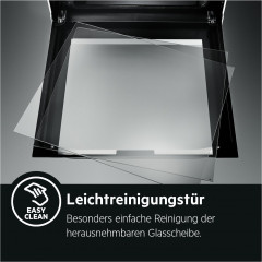 AEG Backofen 6000 »OU5AB20ZSM 949496394« mit Aqua-Reinigungsfunktion Heißluft: Gleichmäßiges Garen auf 3 Ebenen: ideal für Mehrblech‑Backen