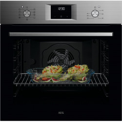 AEG Backofen 6000 »OU5AB20ZSM 949496394« mit Aqua-Reinigungsfunktion Heißluft: Gleichmäßiges Garen auf 3 Ebenen: ideal für Mehrblech‑Backen