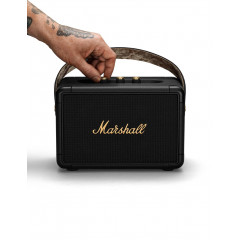 MARSHALL KILBURN II BLACK & BRASS EU Lautsprecher, Black & Brass, Wasserfest