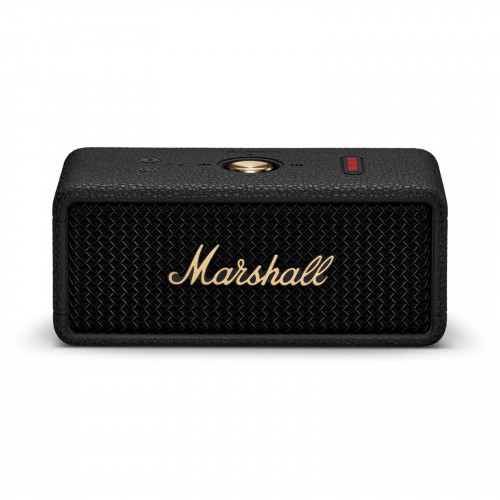 MARSHALL Emberton III Bluetooth Lautsprecher, Black and Brass, Wasserfest