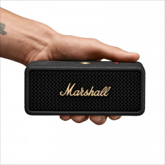 MARSHALL Emberton III Bluetooth Lautsprecher, Black and Brass, Wasserfest