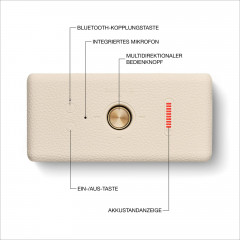 MARSHALL Emberton III Bluetooth Lautsprecher, Cream, Wasserfest