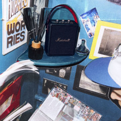 MARSHALL Stockwell III Bluetooth-Lautsprecher, Black & Brass, Wasserfest