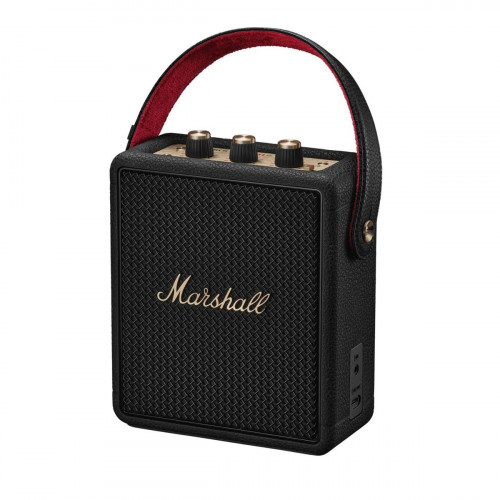 MARSHALL Stockwell III Bluetooth-Lautsprecher, Black & Brass, Wasserfest