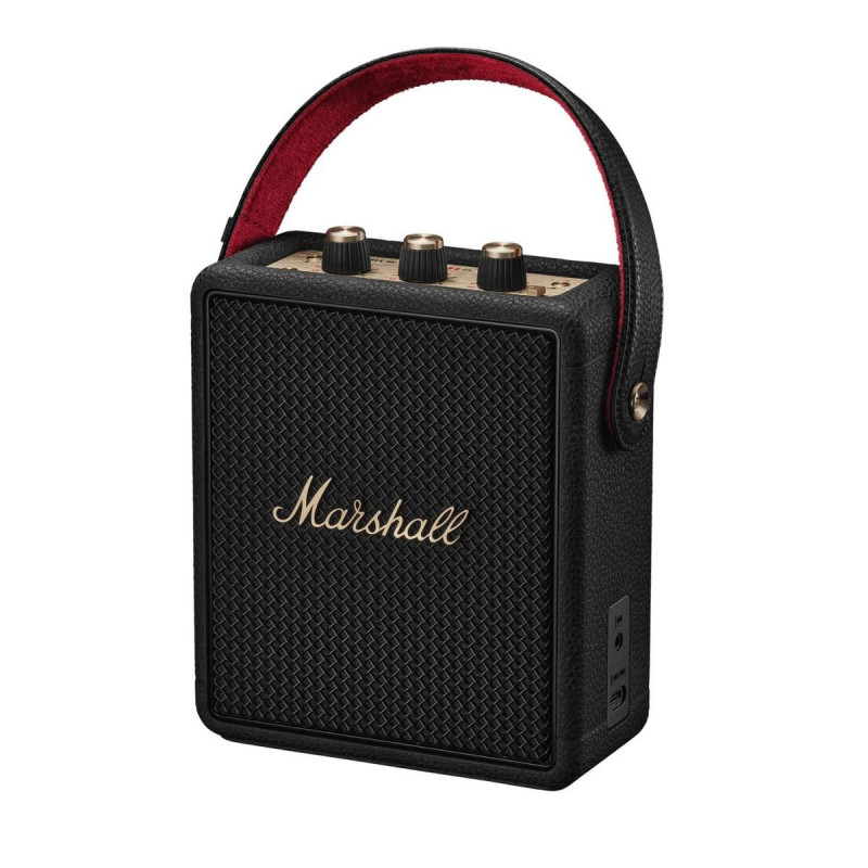 MARSHALL Stockwell III Bluetooth-Lautsprecher, Black & Brass, Wasserfest