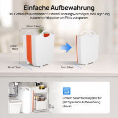 KNKA PRO PD30MA Leistungsstarker Entfeuchter Luftentfeuchter Weiß (350 Watt, Entfeuchterleistung: 25 l/d, Raumgröße: 60 m²)
