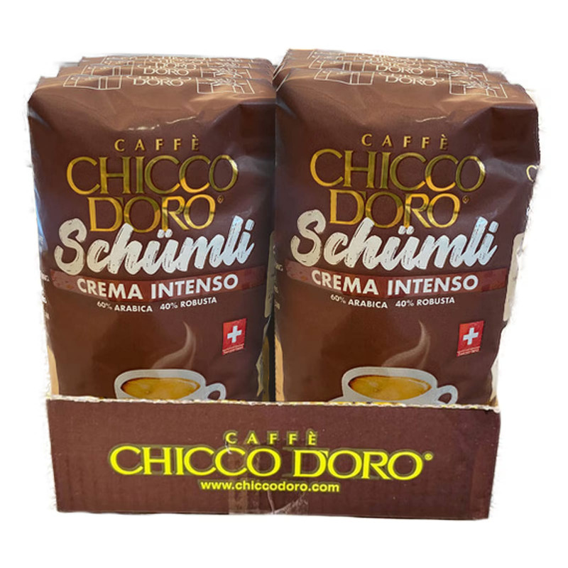 Chicco D'Oro Schümli Crema Intenso Bohnen 1kg, 10er Pack