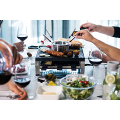 SOLIS OF SWITZERLAND Tischgrill »COMBI-GRILL 3 IN 1, Fondue, Raclette, Grill« 2000 W