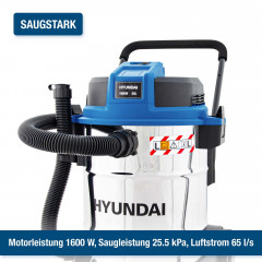 HYUNDAI VCWD1650E Nass- / Trockensauger, Blau