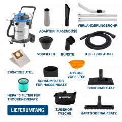 HYUNDAI VCWD1650E Nass- / Trockensauger, Blau