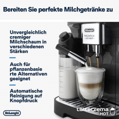 De'Longhi Kaffeevollautomat »Magnifica Evo Next ECAM310.60.GB, Barista-Genuss per Touch, grau« MyLatteFunktion, 3 Benutzerprofile, LatteCrema Milchsystem, 10 Rezepte