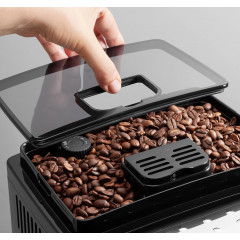 DELONGHI Magnifica S ECAM21.116.B - 5 Kaffeespezialitäten, kompakt, elegantes Design, Direktwahltasten, leichte Bedienung, Kaffeevollautomat Schwarz