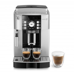 DELONGHI Magnifica S ECAM21.116.SB - 5 Kaffeespezialitäten, kompakt, elegantes Design, Direktwahltasten, leichte Bedienung, Kaffeevollautomat Silber DELONGHI Magnifica S ECAM21.116.SB - 5 Kaffeespezialitäten, kompakt, elegantes Design, Direktwahltasten, leichte Bedienung, Kaffeevollautomat Silber