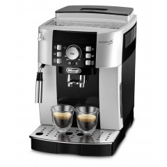 DELONGHI Magnifica S ECAM21.116.SB - 5 Kaffeespezialitäten, kompakt, elegantes Design, Direktwahltasten, leichte Bedienung, Kaffeevollautomat Silber