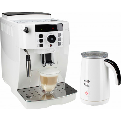 De'Longhi Kaffeevollautomat »Magnifica S ECAM21.118.W - mit Barista-Milchaufschäumer, Weiß« Direktwahltasten, Kegelmahlwerk (13 Mahlgrade), 15 Bar Pumpendruck