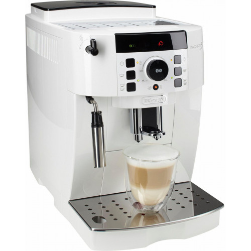 De'Longhi Kaffeevollautomat »Magnifica S ECAM21.118.W - Milchaufschäumdüse für Cappuccino, Weiß« Einfache Bedienung, automatische Reinigung, Kegelmahlwerk (13-stufig)