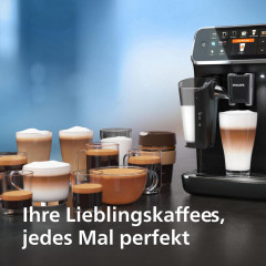 PHILIPS EP 5441/50 Kaffeevollautomat Hochglanz Schwarz