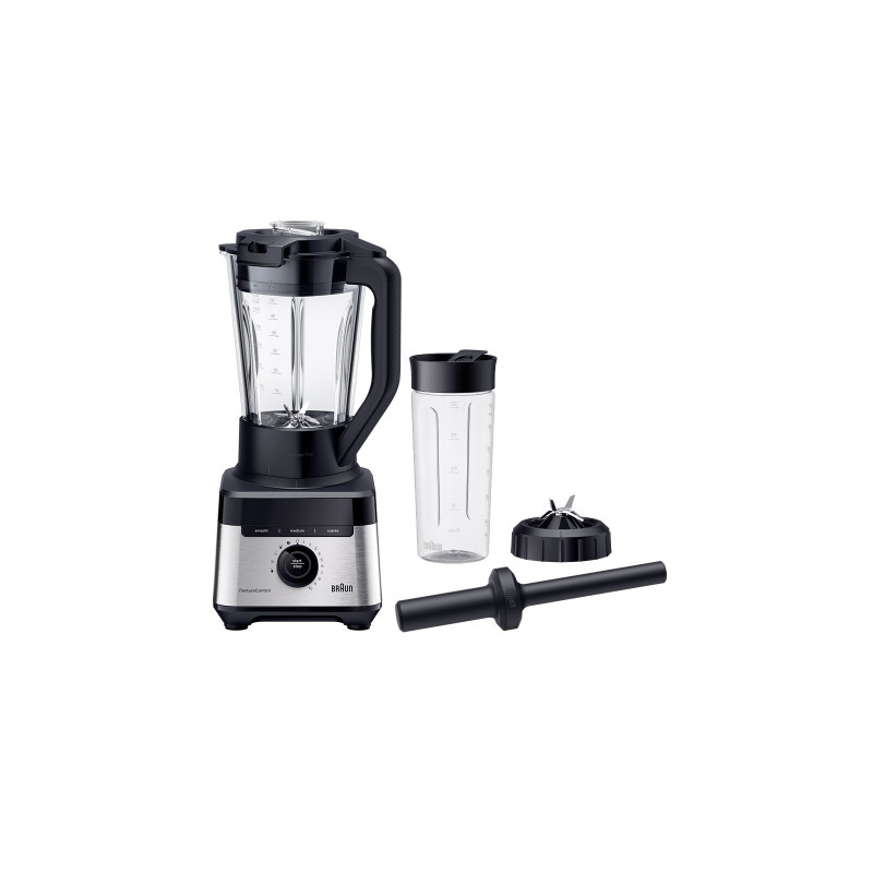 Braun Standmixer »PowerBlend 7 JB 7551 BK - 1400W, Hochleistungsmixer, 9 Programme, 2 L« 1400 W 30.000 U/min, 10 Geschwindigkeiten, Metallkupplung, spülmaschinenfest