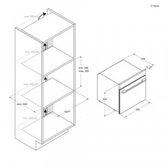 HAIER H6 ID23B3YTB, Einbau-Backofen (Einbaugerät, 78 l, 595 mm breit), ID Series 2