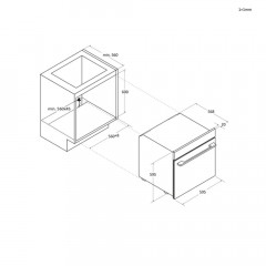 HAIER H6 ID23B3YTB, Einbau-Backofen (Einbaugerät, 78 l, 595 mm breit), ID Series 2