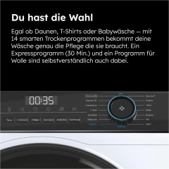 HAIER HD91-A3939E-DE Wärmepumpentrockner I PRO 3 (9 kg, Weiß)