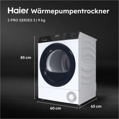 HAIER HD91-A3939E-DE Wärmepumpentrockner I PRO 3 (9 kg, Weiß)