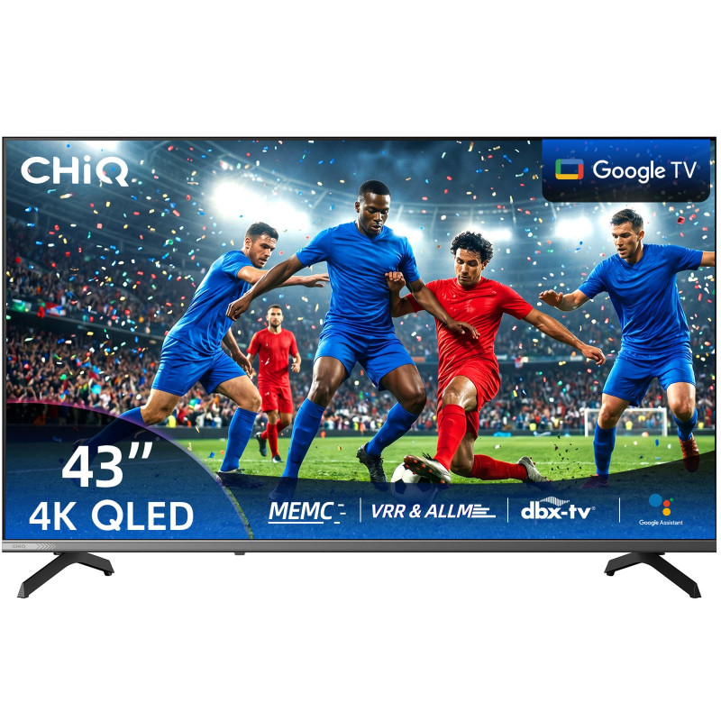 CHIQ U43QST 43 Zoll 4K UHD QLED QLED TV (Flat, 43 Zoll / 109 cm, UHD 4K, SMART TV)